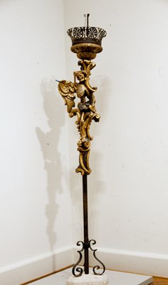 Dokumentasi “Funeral torch”; Gilded and painted wood and wrought iron. Minneapolis Institute of Art.
