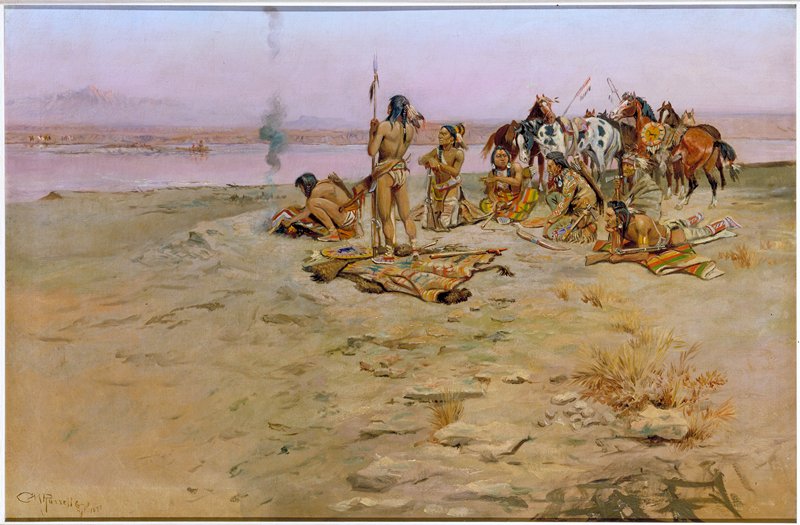 The Signal Fire, Charles M. Russell, 1897