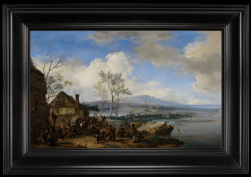 Merry and Rowdy Peasants at an Inn, Philips Wouwerman, 1653