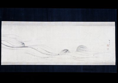Melons on Waves, Kōno Bairei, 19th century