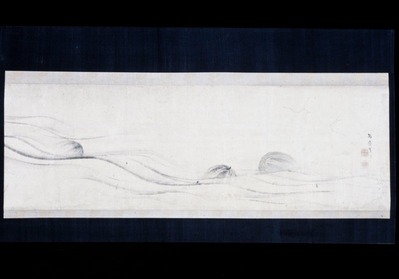 Melons on Waves, Kōno Bairei, 19th century