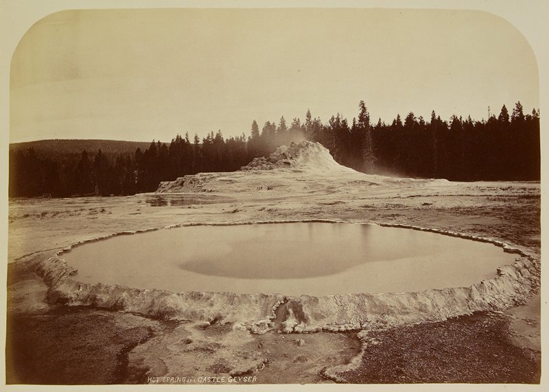 Hot Spring and Castle Geyser, William Henry Jackson, c. 1873