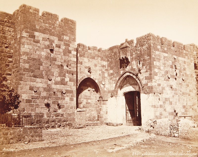 Porte de Jaffa, Jerusalem, Félix Bonfils, 1870–79
