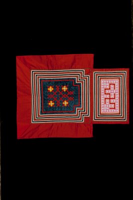 Dokumentasi “Baby Carrier”; Cotton, polyester, embroidery, appliqué, batik. Minneapolis Institute of Art.