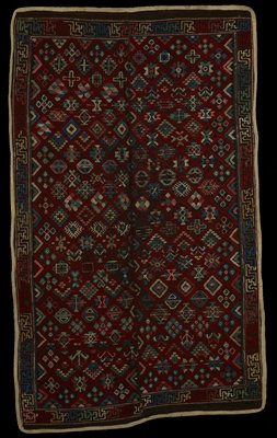 Dokumentasi “Mattress cover (yathra denkheb)”; Wool, cotton, single-face supplementary weft patterning. Minneapolis Institute of Art.