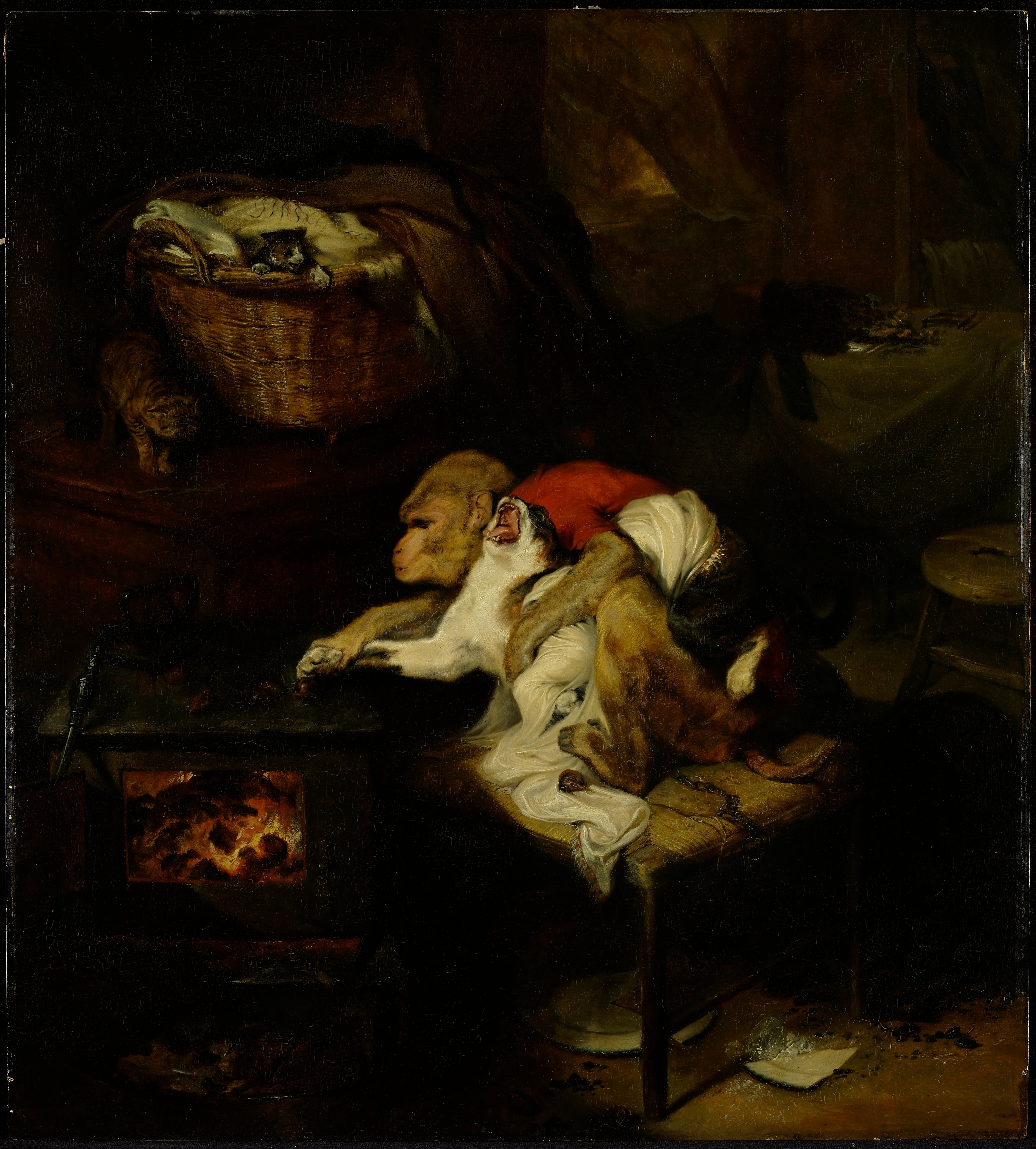 1918年CAT'S PAW 額装① The Cat's Paw, Sir Edwin Henry Landseer | Mia