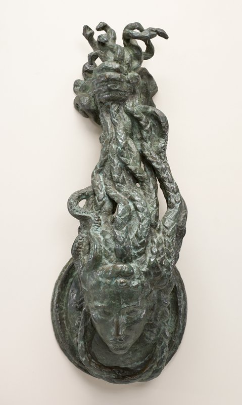 Door knocker in the form of Medusa’s head, Emile Antoine Bourdelle, 1925