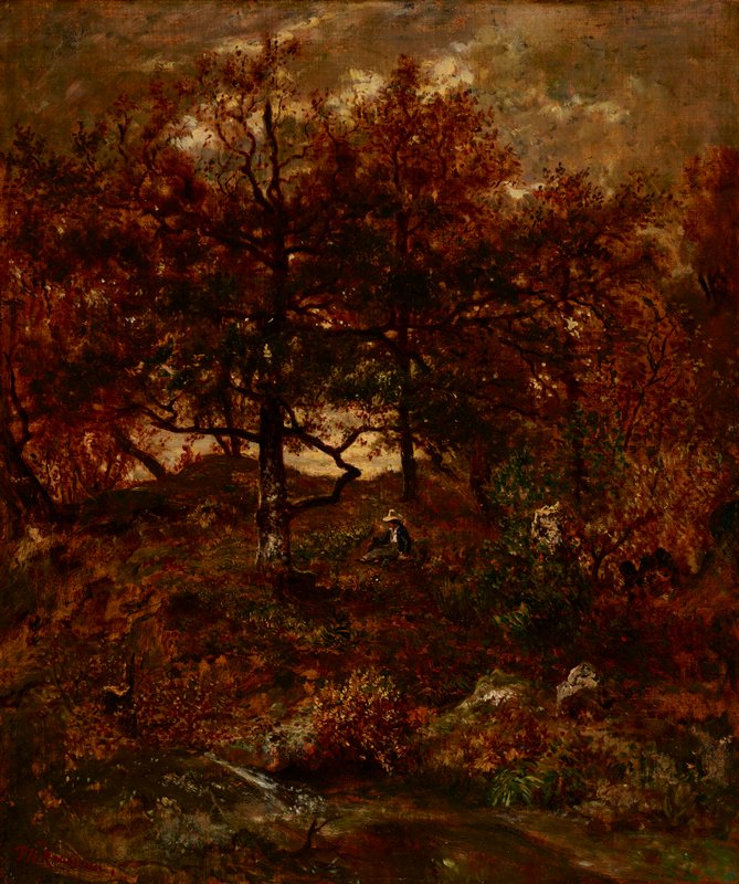 Autumn at St. Jean de Paris, Forest of Fontainebleau, Théodore Rousseau, 1846