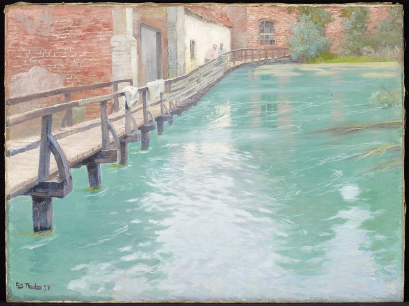 The Mills at Montreuil-sur-Mer, Normandy, Frits Thaulow, 1891