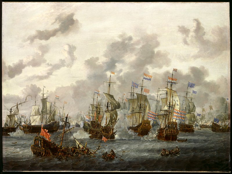The Four Days’ Battle, Abraham Storck, 1666