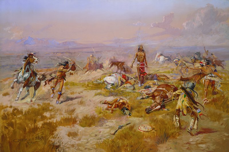 The Death Song of Lone Wolf, Charles M. Russell, 1901