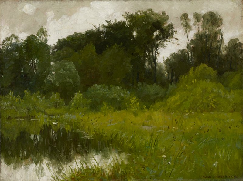 After Rain, on Minnehaha Creek, Alexis Jean Fournier, 1897