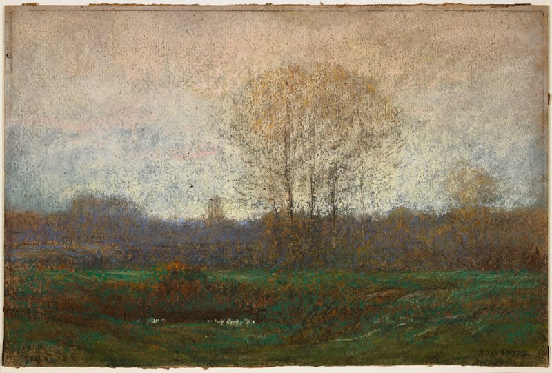 Landscape, Dwight William Tryon, 1910