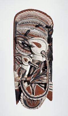 Dokumentasi “Malagan Frieze”; Wood, pigment, shell. Minneapolis Institute of Art.