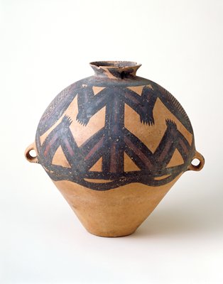 Dokumentasi “Funerary storage jar”; Machang type Earthenware with painted decor. Minneapolis Institute of Art.