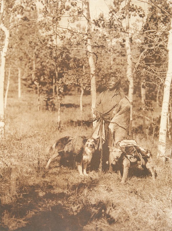 Assiniboin Hunter, Edward S. Curtis, 1926