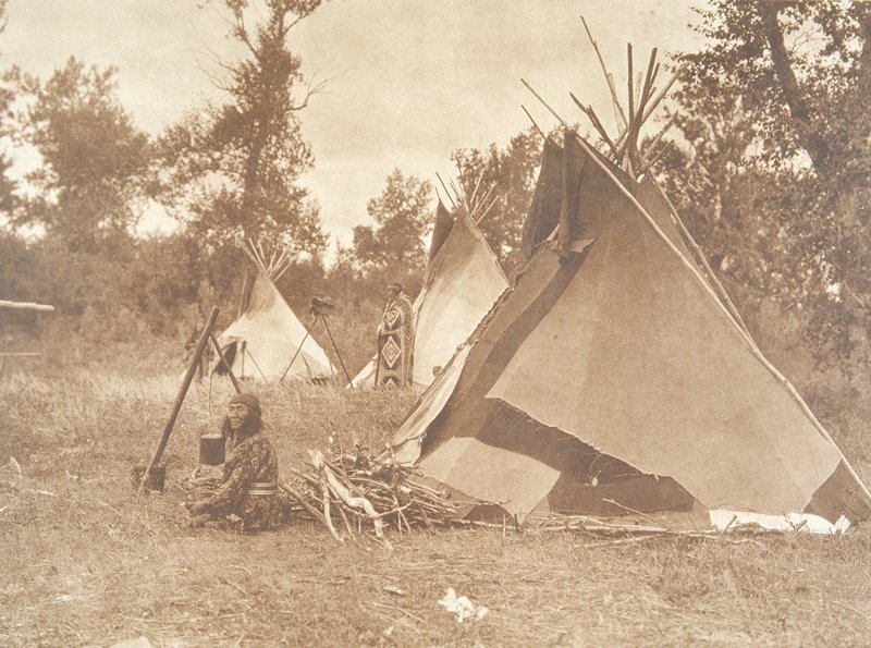 A Sarsi Camp, Edward S. Curtis, 1926