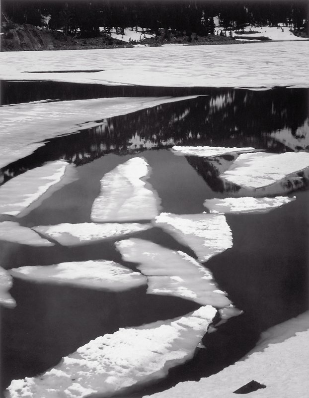 Ice on Lake, Ansel Adams, c. 1935
