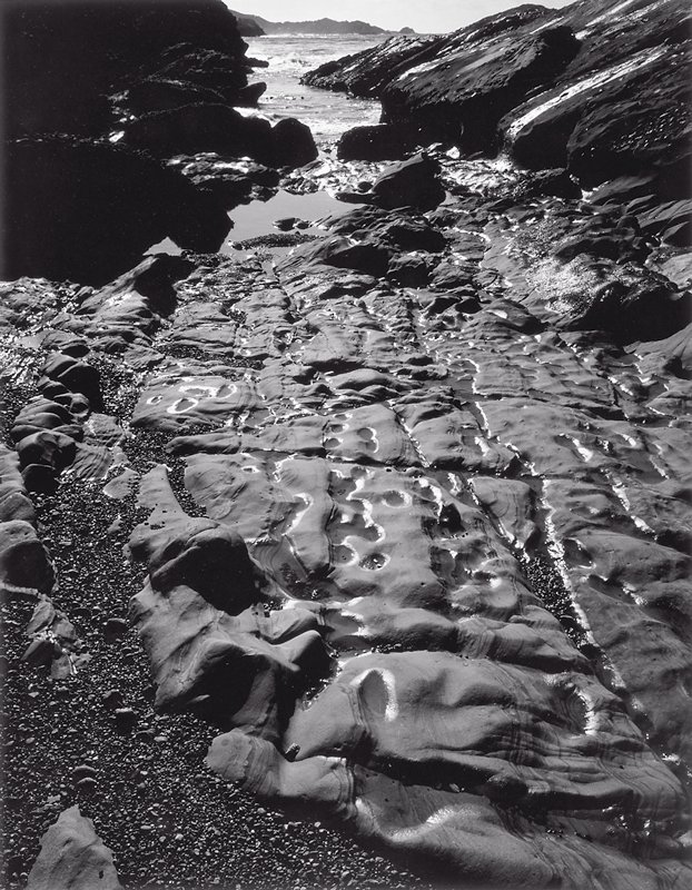 Pebbly Beach, Point Lobos, Ansel Adams, c. 1960