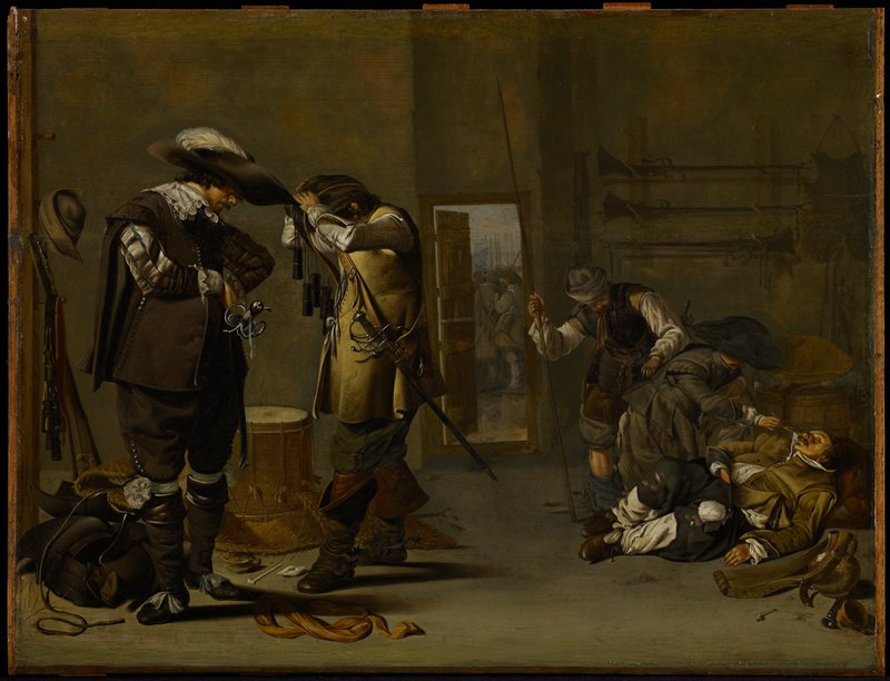 Soldiers Arming Themselves, Jacob Duck, mid 1630s