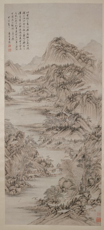 Landscape, Wang Su, 1734