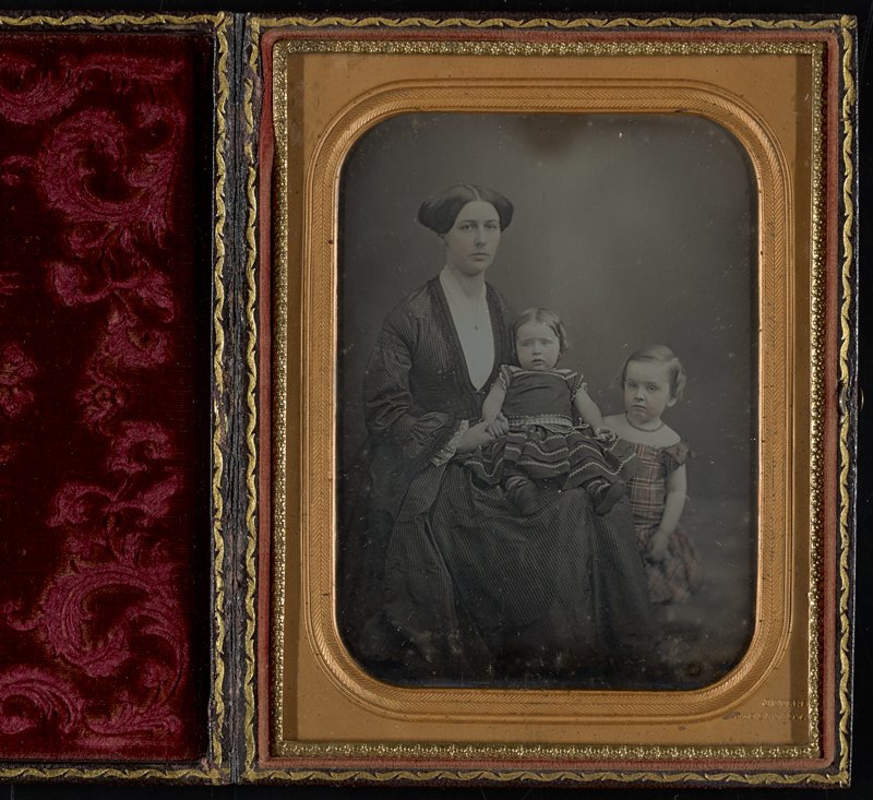 Без названия [full-length portrait of a mother and two children], Джеремайя Герни, декабрь 1853