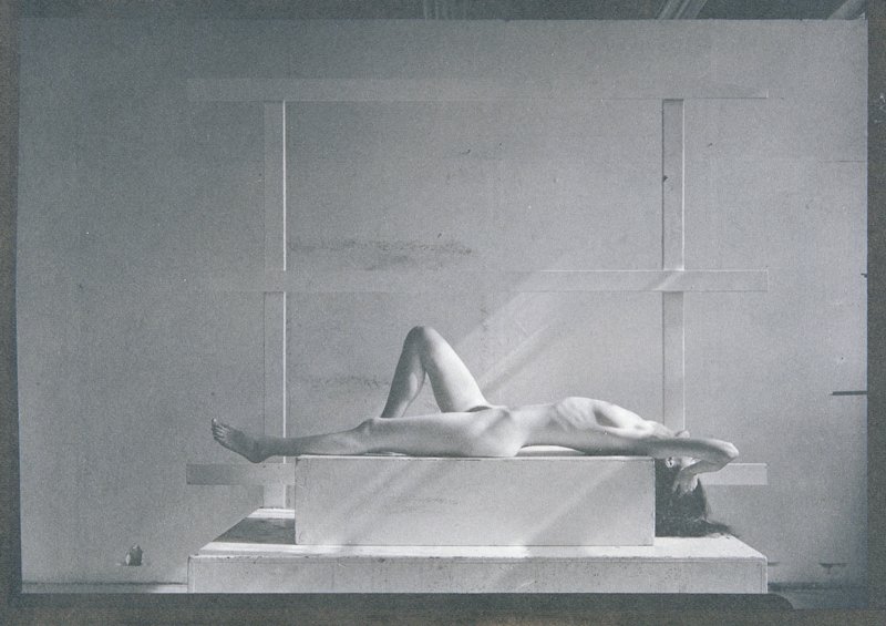 Untitled [nude on wood platform], John Barnier, 1982