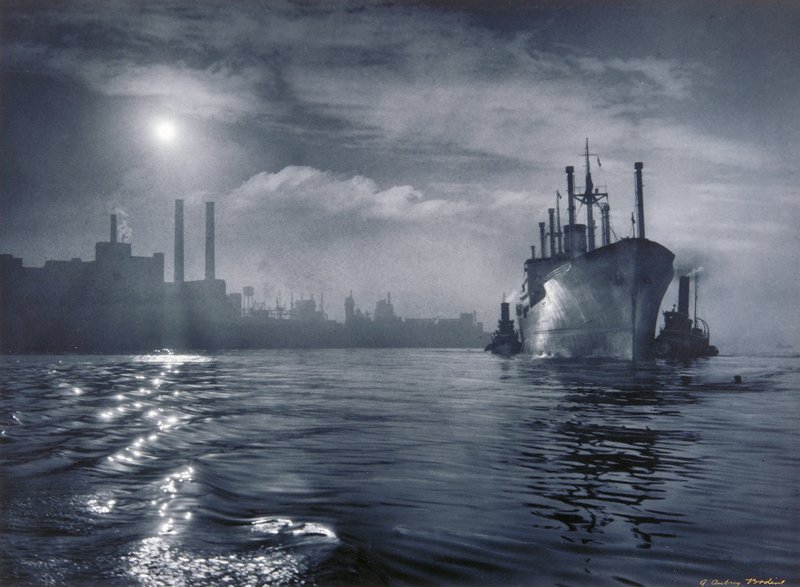 Baltimore Harbor, A. Aubrey Bodine, 1957