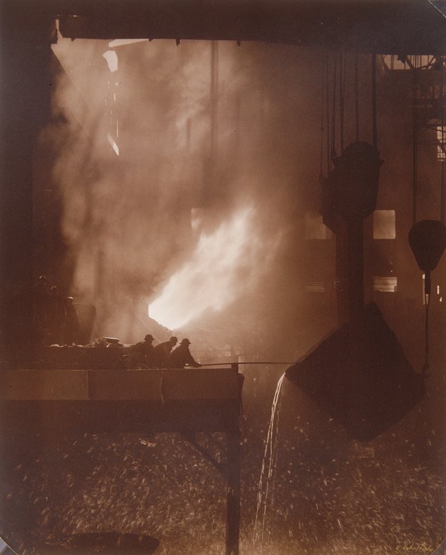 Bessemer Converter, Bethlehem Steel, Sparrows Point, A. Aubrey Bodine, 1946