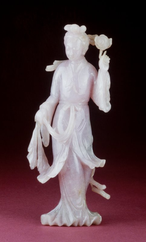 Figurine, Purple Lady, 19th century