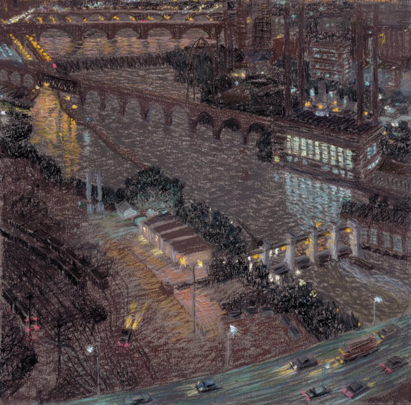 Three Night Views of Minneapolis, Ивонн Жакетт, 1984