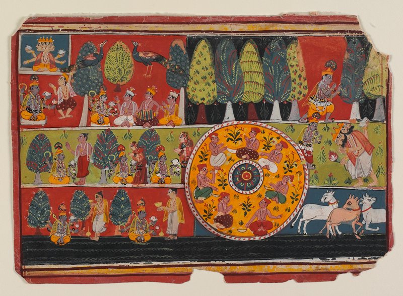 The Adoration of Krishna, Malwa School, c. 1700