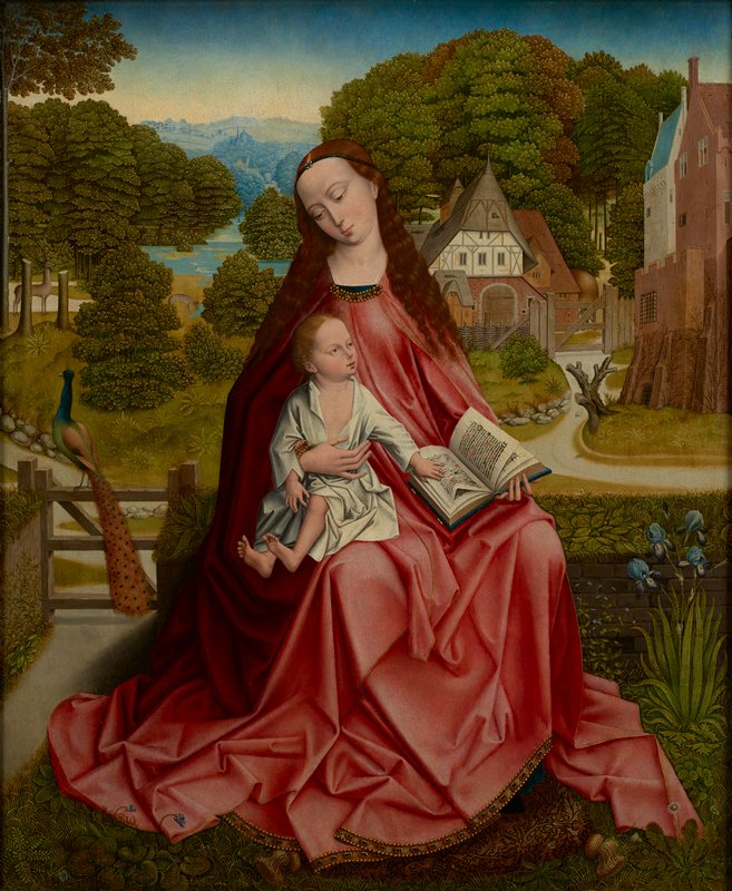 Virgin and Child in a Landscape, Possibly Master of the Madonna