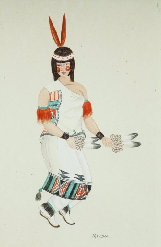 Woman Buffalo Dance, Rafael Medina, later half of 20th century