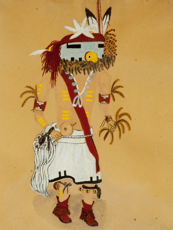 Kachina Dancer, C.T. Kelhoyoma, later half of 20th century