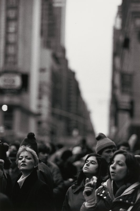 Woman Watching Macy's Thanksgiving Day Parade, New York City, Thomas F. Arndt, 1980