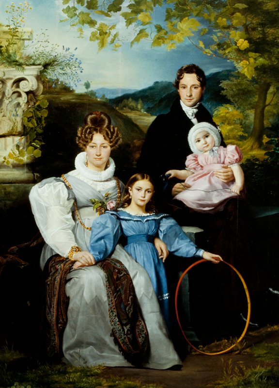 Portrait of the Moeremans Family, François-Joseph Navez, 1831 and 1833