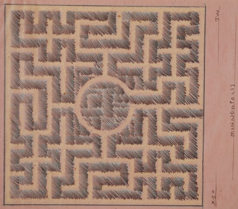 Design for a Plaza at the Minneapolis Institute of Arts, John Willenbecher, 1990