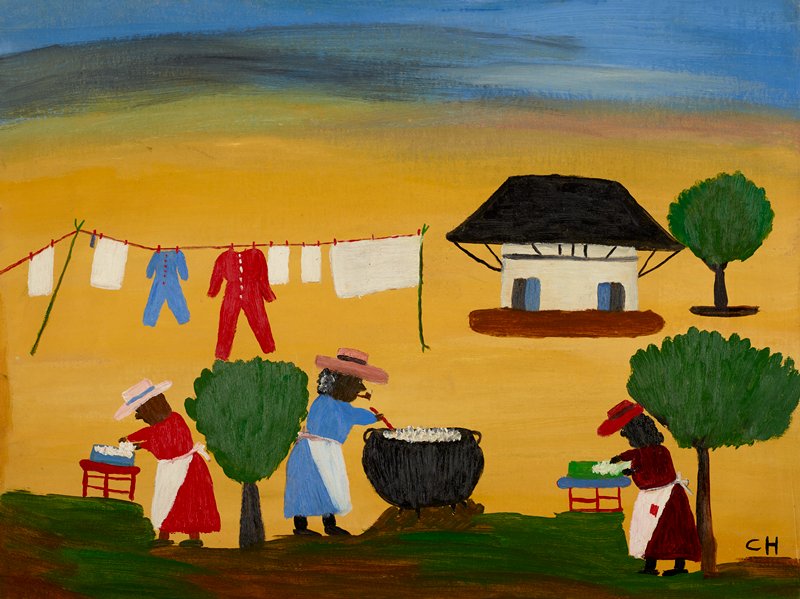 The Wash, Clementine Hunter, 1950s