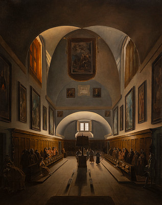 Dokumentasi “The Choir in the Capuchin Church on the Piazza Barberini, Rome”; Oil on canvas. Minneapolis Institute of Art.