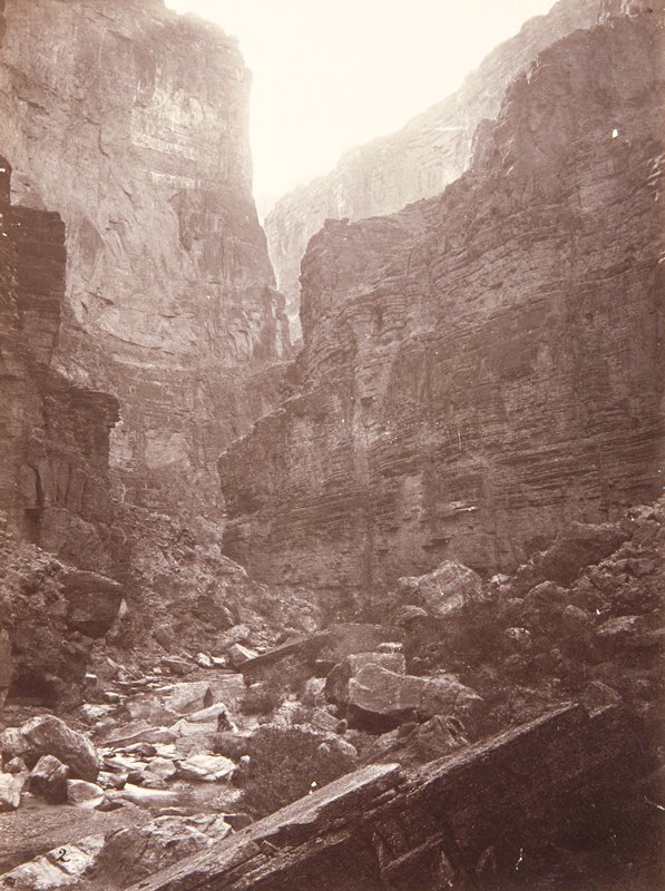 Cañon of Kanab Wash, Colorado River, Looking North, William Bell, 1872