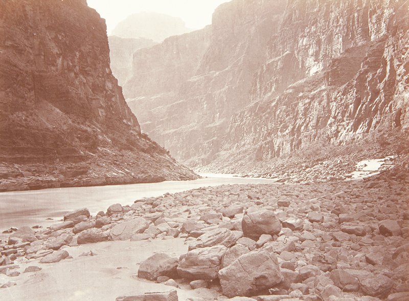 Colorado River, Mouth of Kanab Wash, Looking West, William Bell, 1872