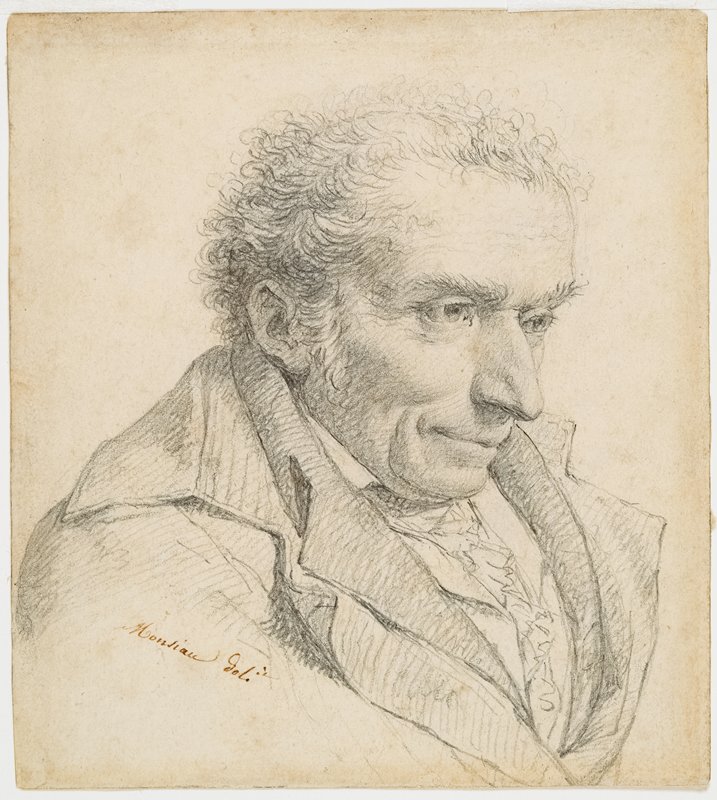 Portrait of Houdon, Nicolas-André Monsiau, c. 1803–1808