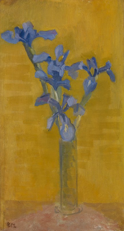 Irises by Piet Mondrian