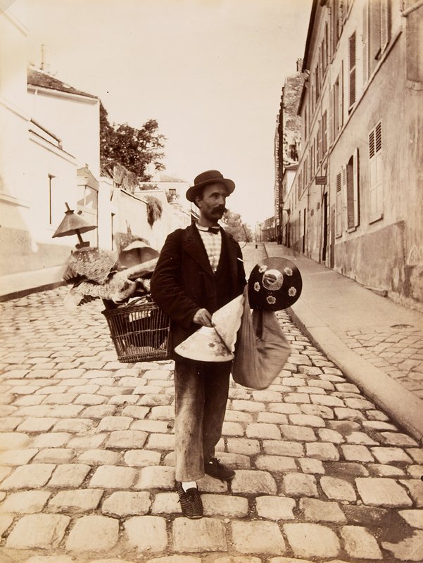 Marchand abat-jour, Jean-Eugène-Auguste Atget, 1899–1900