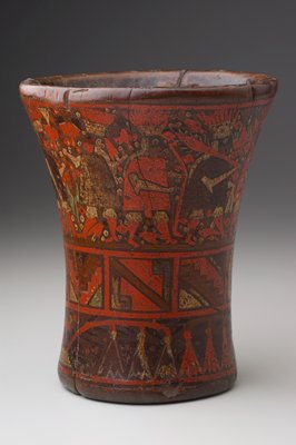 Dokumentasi “Vessel”; Wood, pigment. Minneapolis Institute of Art.
