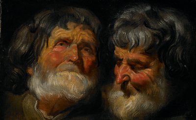 Two Studies of the Head of an Old Man, Jacob Jordaens, c. 1616–23