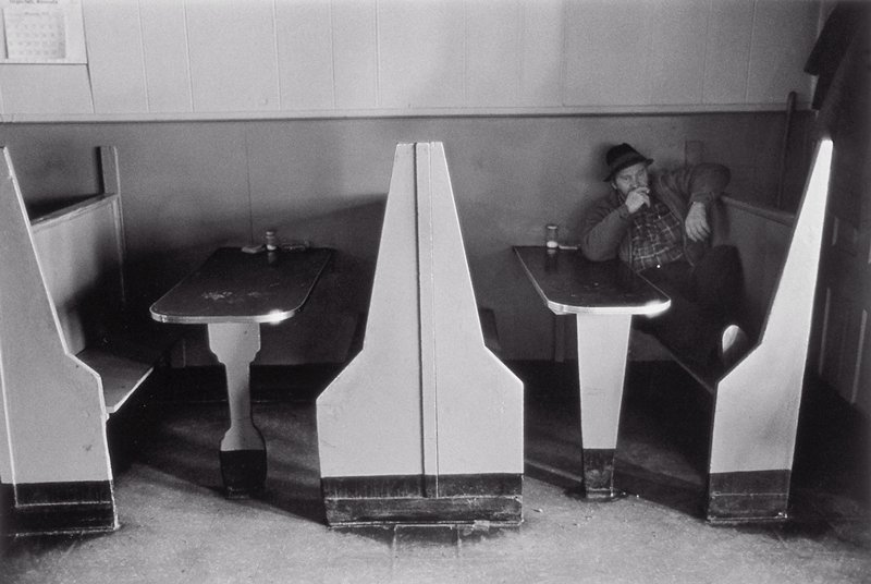 Man in Restaurant, Virginia, Minnesota, Thomas F. Arndt, 1973