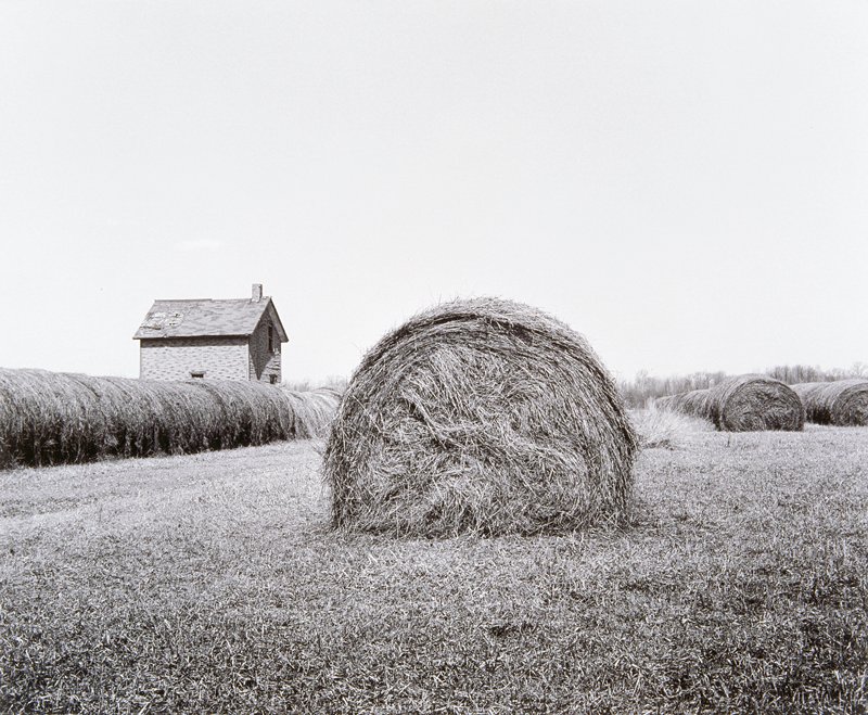 Hay Bales, Highway 8, Wisconsin, Andrew Baugnet, 1988