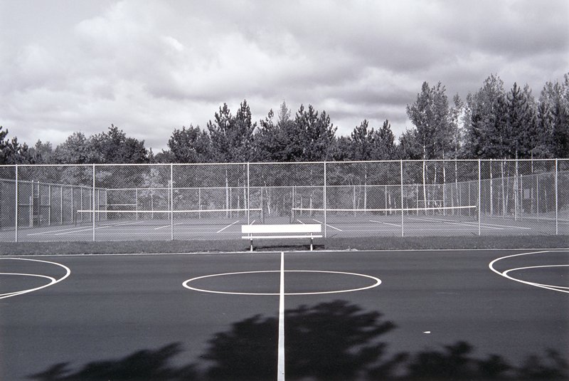 Tennis Court Near Brainerd, Minnesota, Andrew Baugnet, 1991
